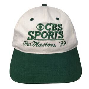 Vintage The Masters '99 CBS Sports Slideback Hat Multicolor 90's Golf